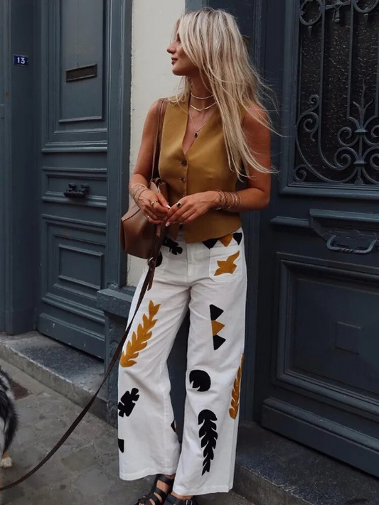 Boho High Waist Pattern Pants