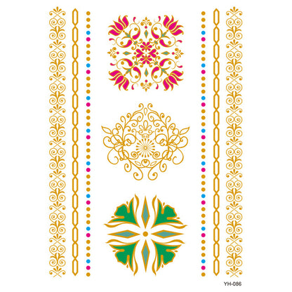 Metallic Body Art Tattoo Sticker - Top Boho