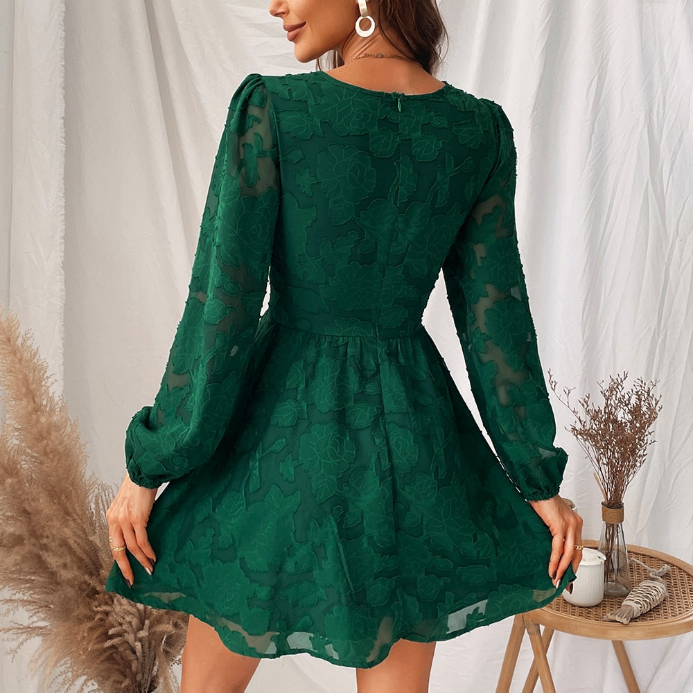 Boho Plunge V-neck Mini Dress - Top Boho