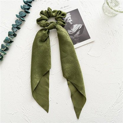 Boho Chic Ribbon Hair Scrunchies