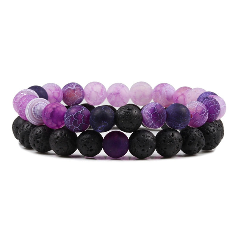Boho Natural Lava Stone Beaded Bracelets - Top Boho