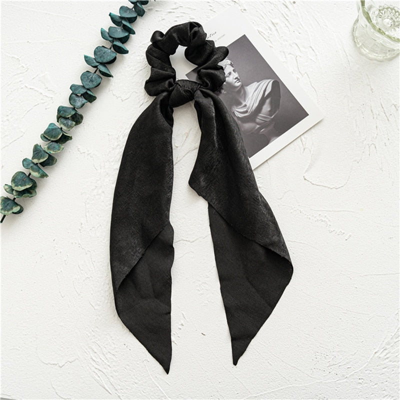 Boho Chic Ribbon Hair Scrunchies