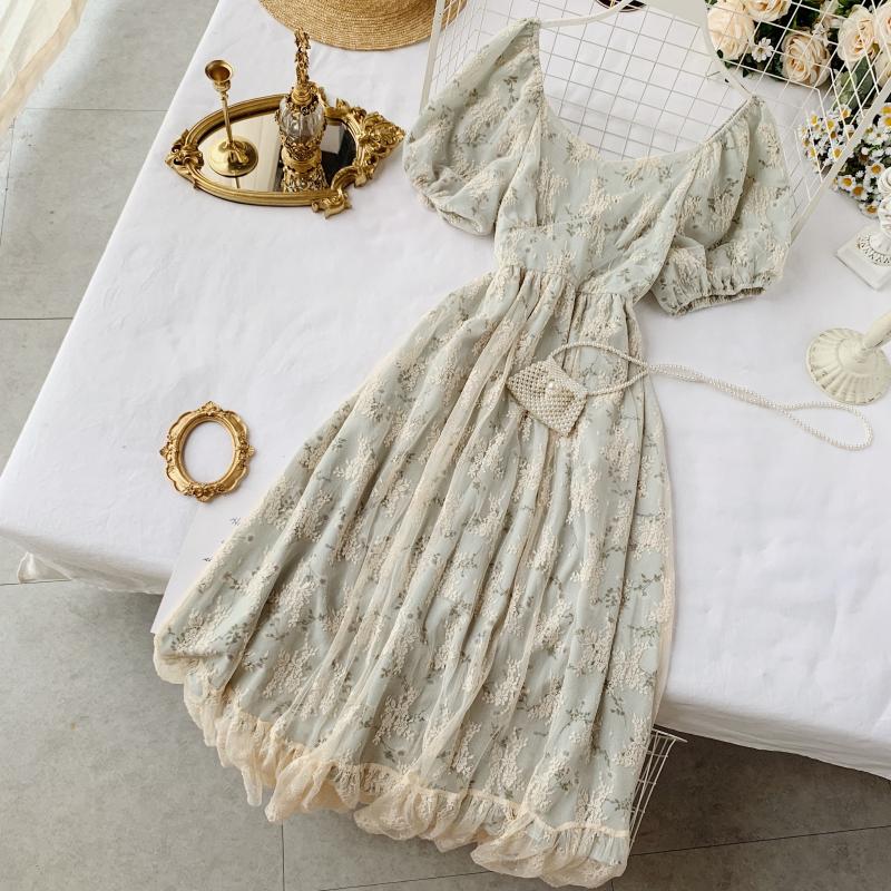 Boho Vintage Chiffon Maxi Dress - Top Boho