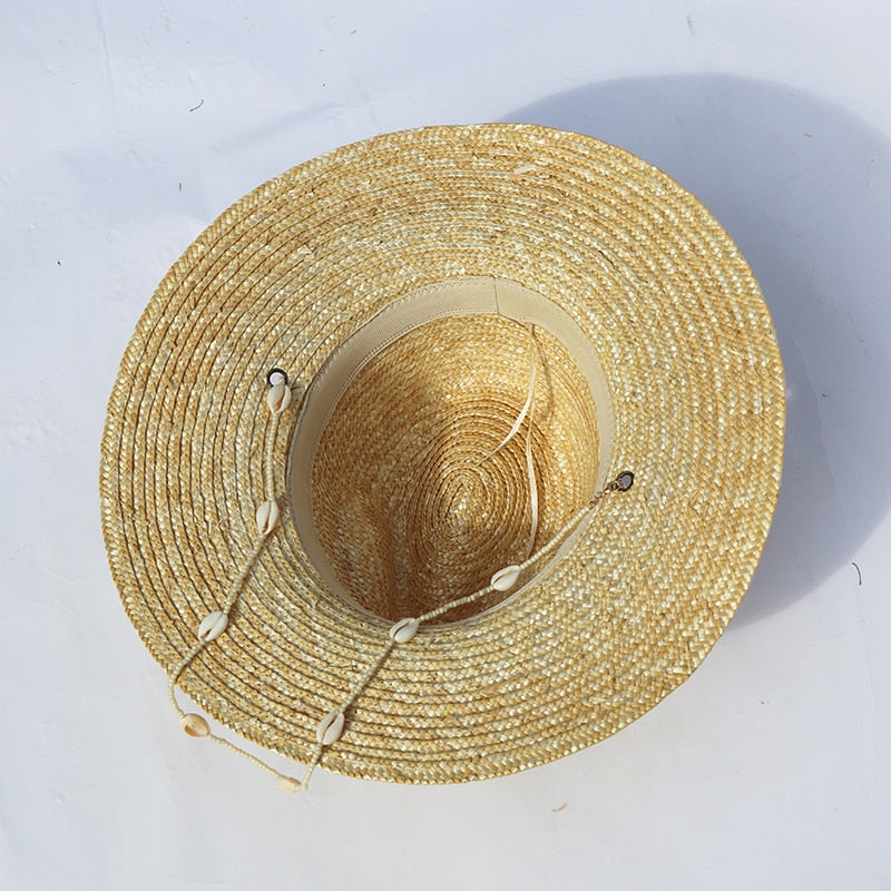 Boho Seashells Beaded Chain Hat - Top Boho