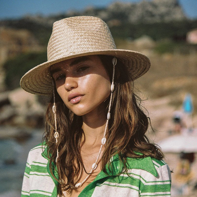 Boho Seashells Beaded Chain Hat - Top Boho