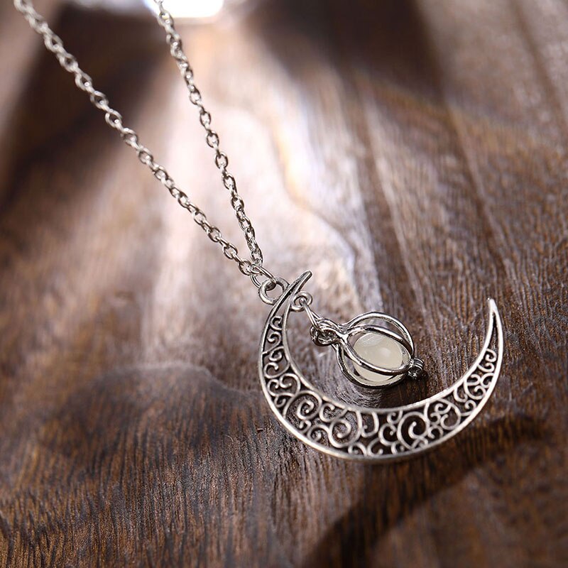 Boho Luminous Moon Necklace