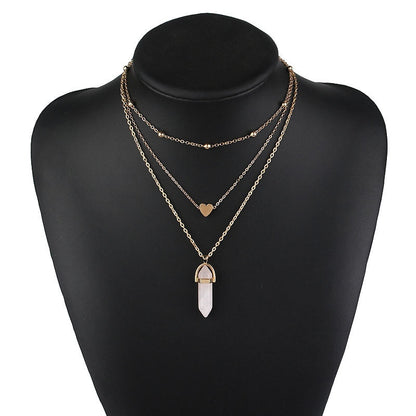 Opal Stone Boho Multi Layer Necklaces