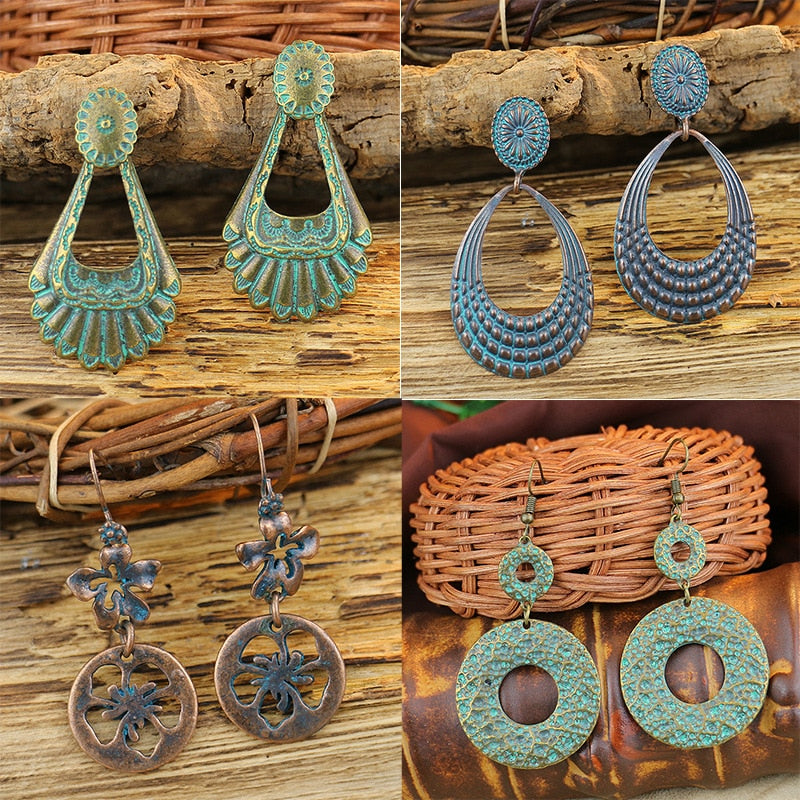 Vintage Boho Drop Earrings