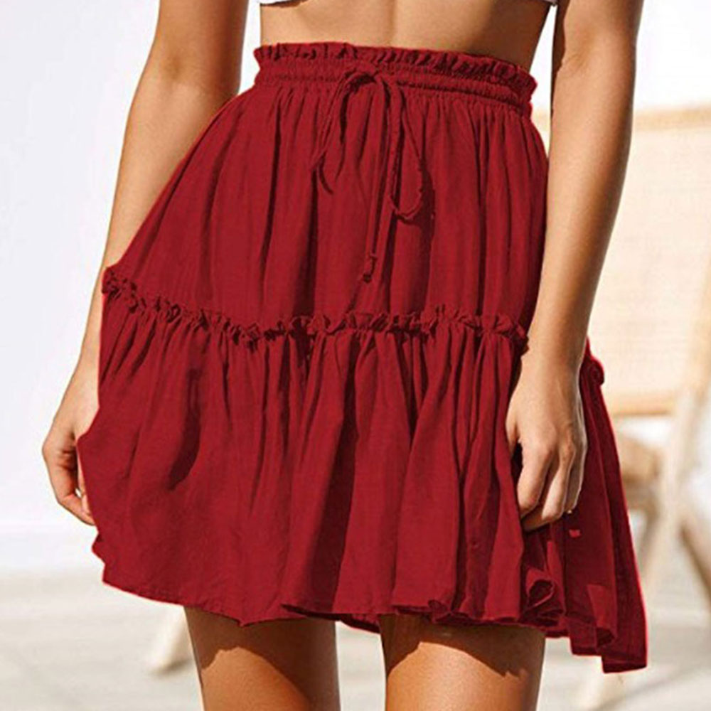 Boho Ruffled Short Skirts - Top Boho