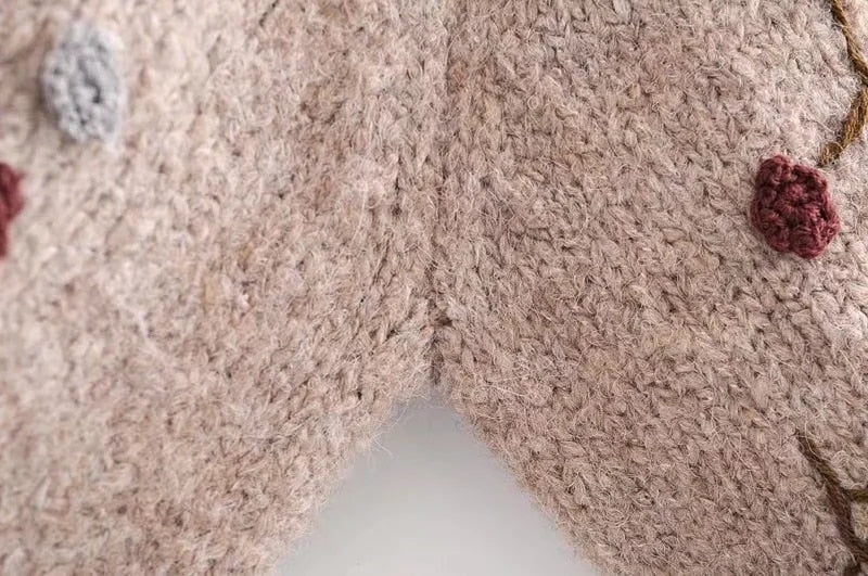 Boho Vintage Chic Knitted Sweater - Top Boho