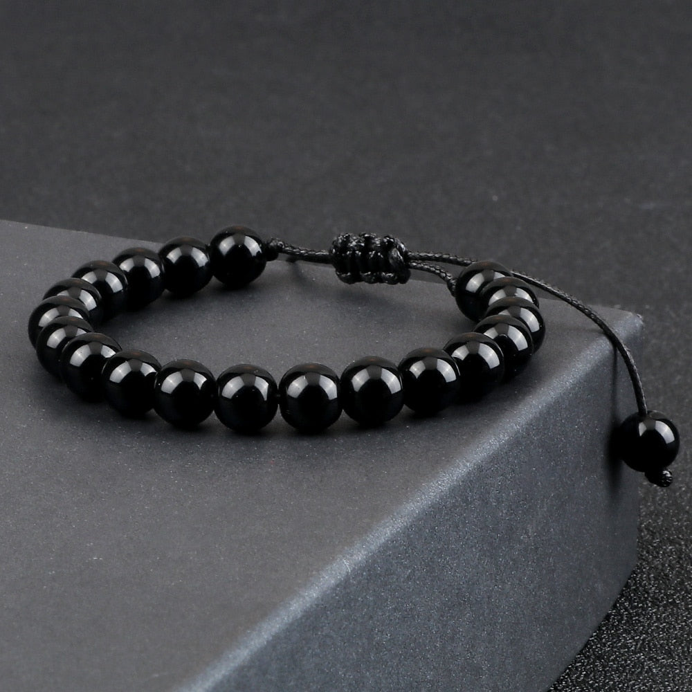 Handmade Natural Stone Beaded Bracelet - Top Boho