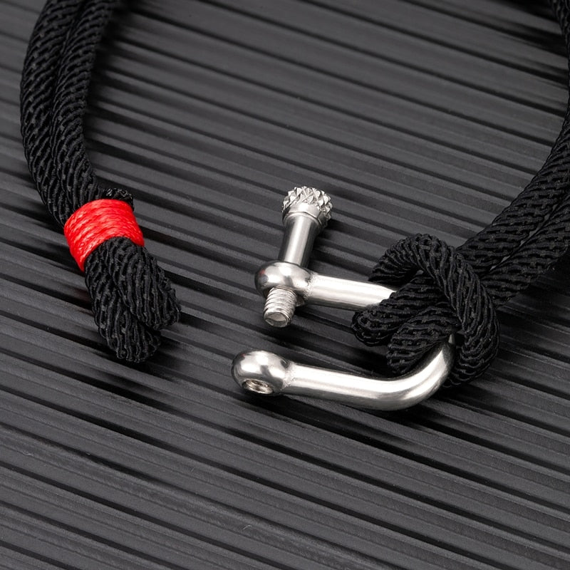 Shackle Clasp Rope Bracelet - Top Boho