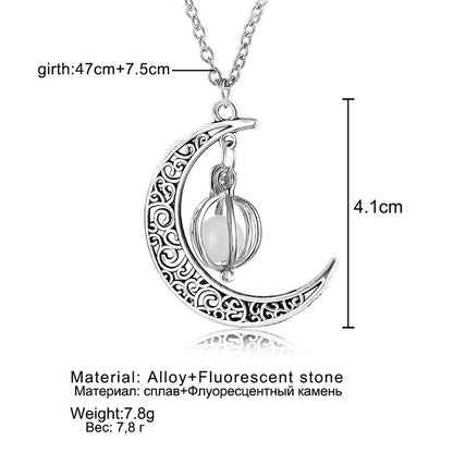 Boho Luminous Moon Necklace