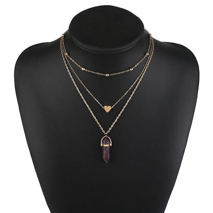 Opal Stone Boho Multi Layer Necklaces