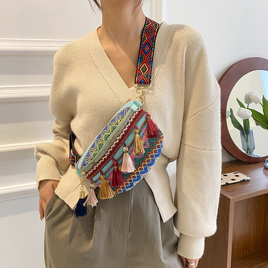 Folk Style Waist Bags - Top Boho