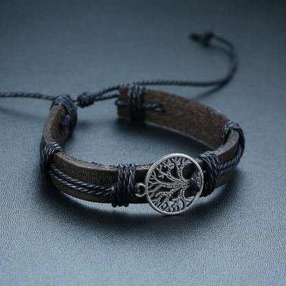Boho Braided Wrap Leather Wristbands Set - Top Boho