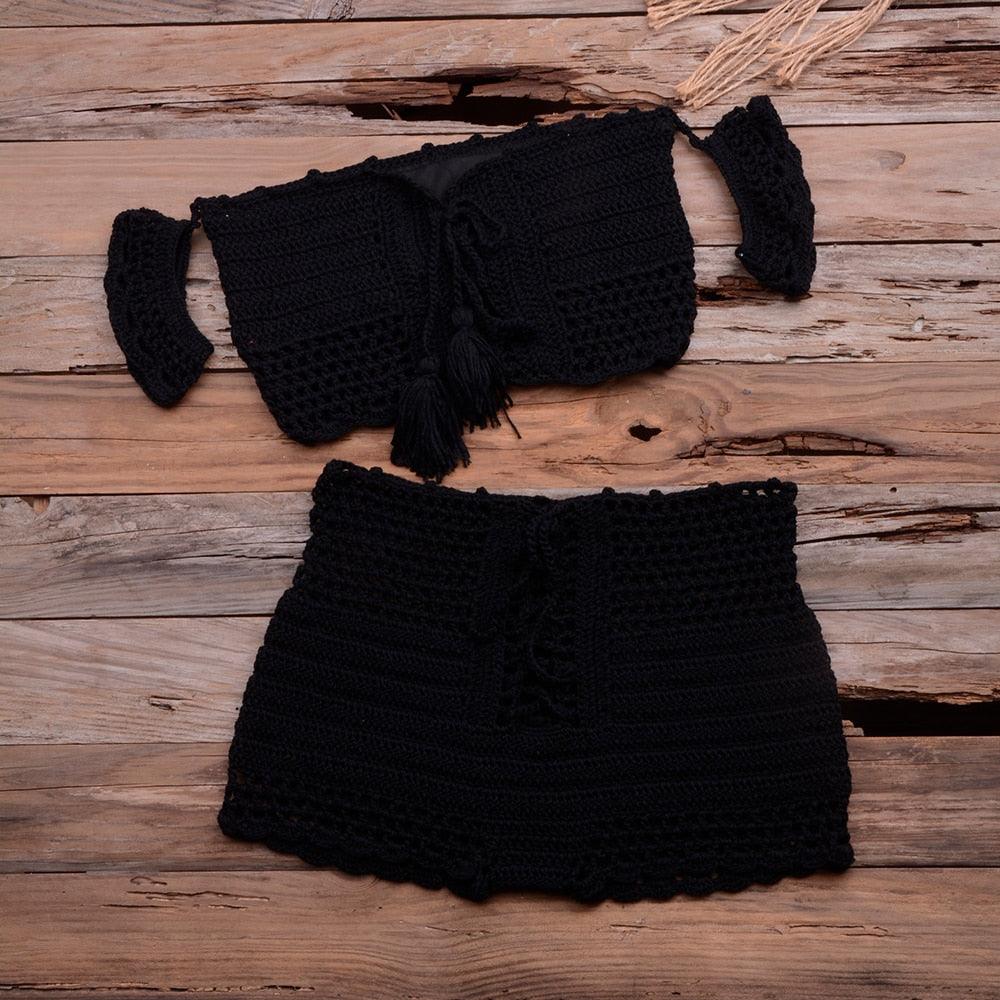 Crochet Boho Bikini Set - Top Boho