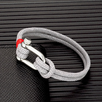 Shackle Clasp Rope Bracelet - Top Boho