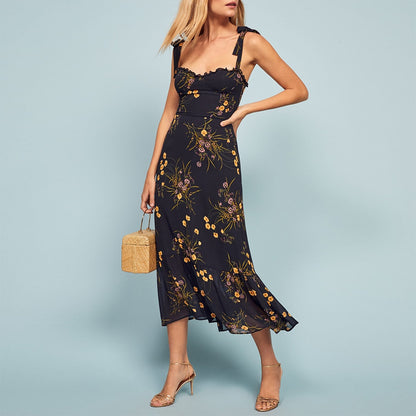 Elegant Floral Boho Maxi Dress - Top Boho