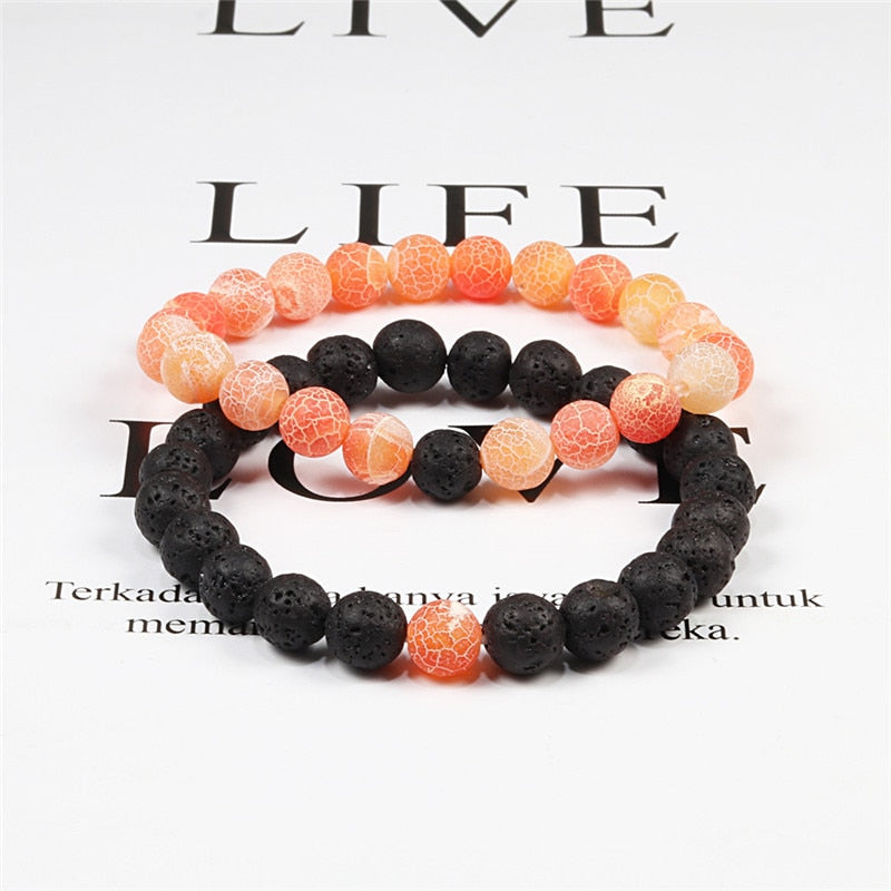 Boho Natural Lava Stone Beaded Bracelets - Top Boho