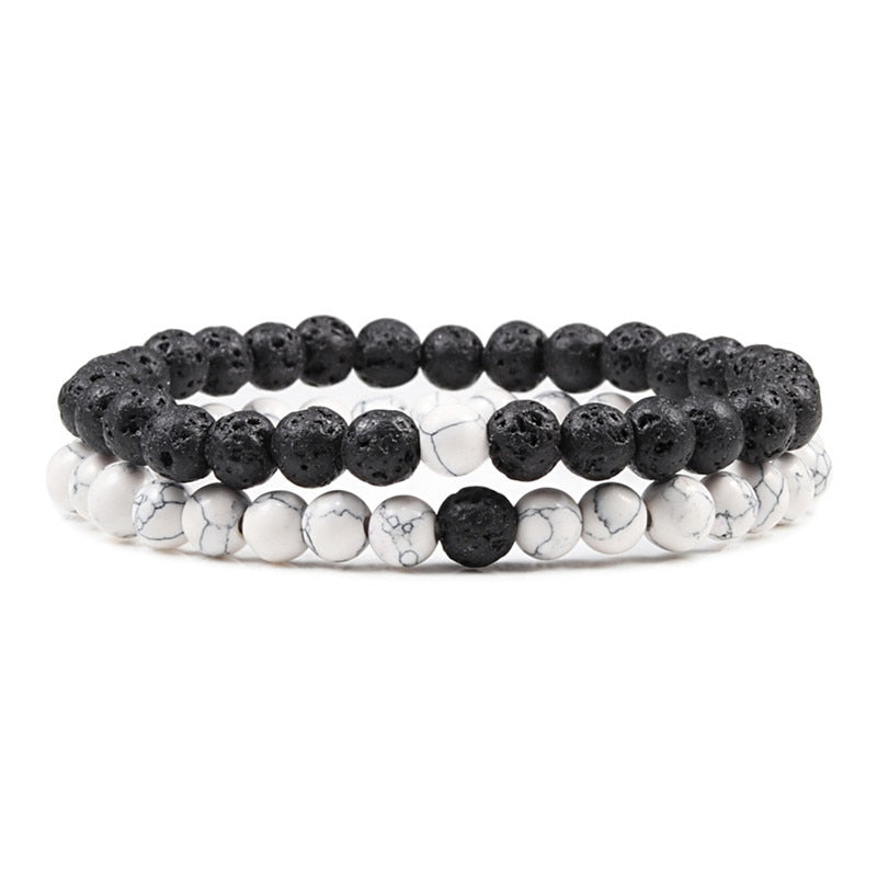 Boho Natural Lava Stone Beaded Bracelets - Top Boho