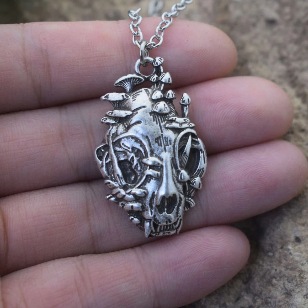 Mushroom Planet Pendant Necklace - Top Boho