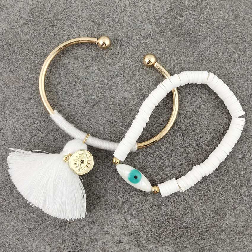 Boho Evil Eye with Tassel Bracelets - Top Boho