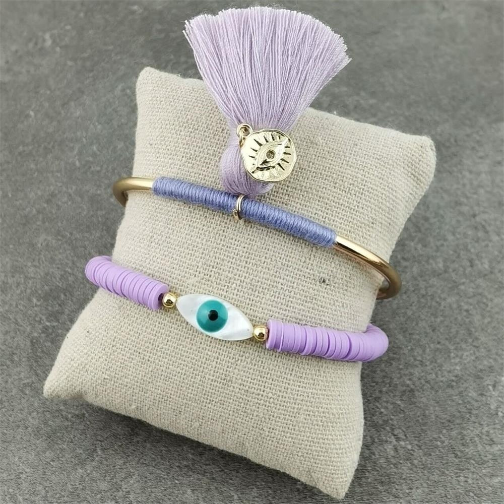 Boho Evil Eye with Tassel Bracelets - Top Boho