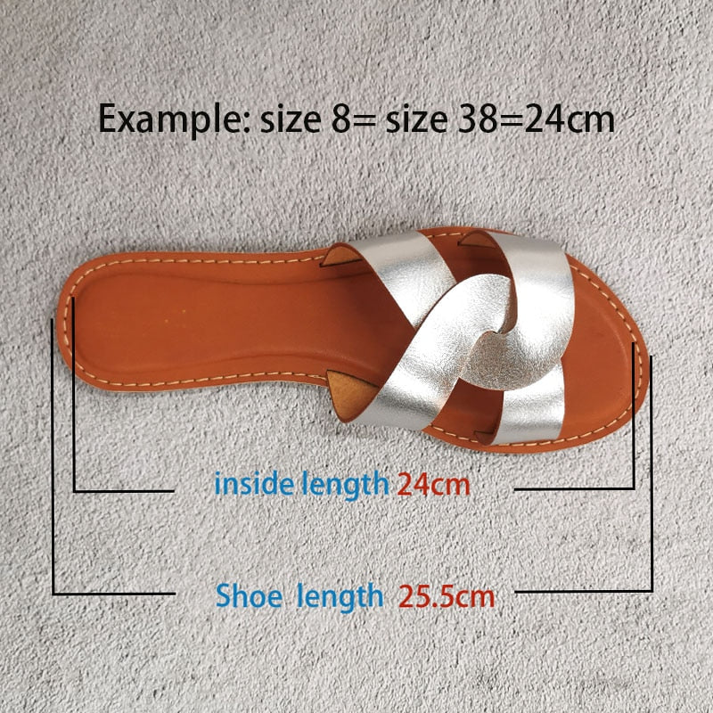 Faux Leather Interlocking Sandals - Top Boho