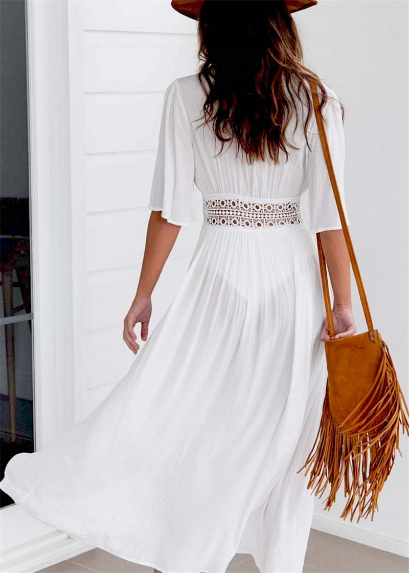 Bohemian Lace Beach Dress - Top Boho