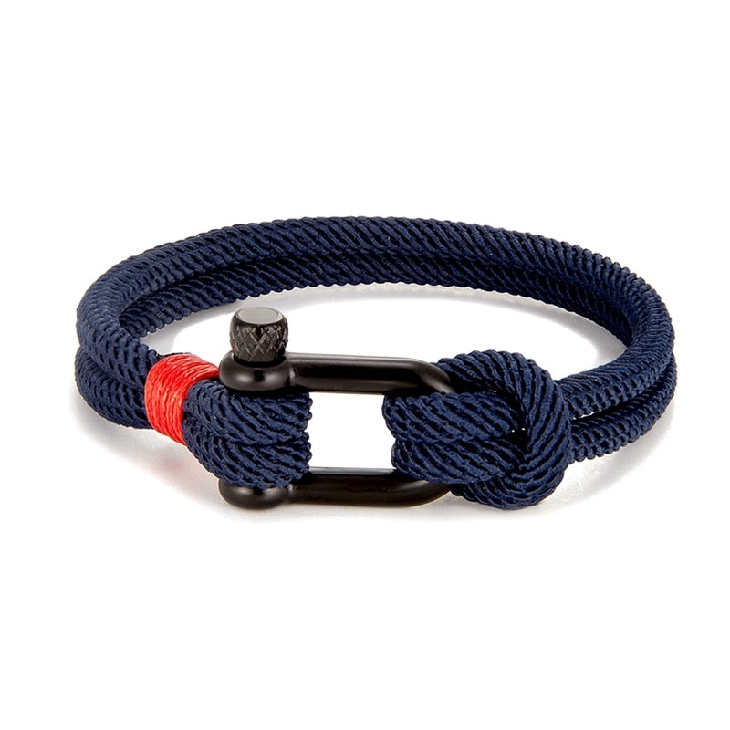 Shackle Clasp Rope Bracelet - Top Boho