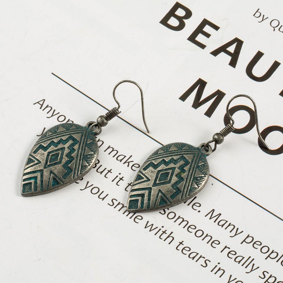 Ethnic Boho Water Drop Earrings