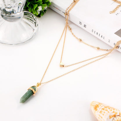 Opal Stone Boho Multi Layer Necklaces