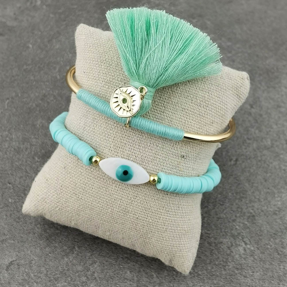 Boho Evil Eye with Tassel Bracelets - Top Boho