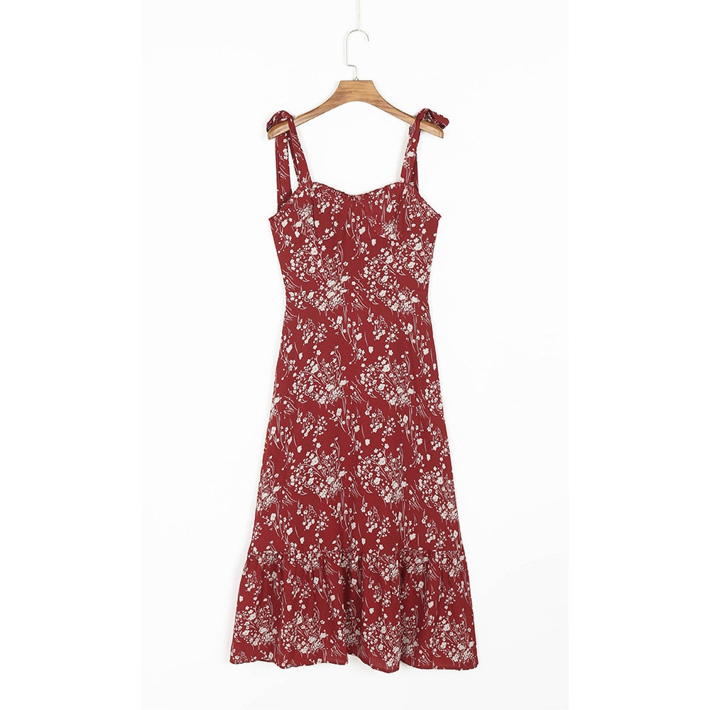 Elegant Floral Boho Maxi Dress - Top Boho