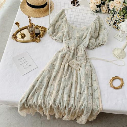 Boho Vintage Chiffon Maxi Dress - Top Boho