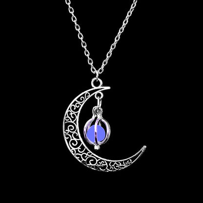 Boho Luminous Moon Necklace