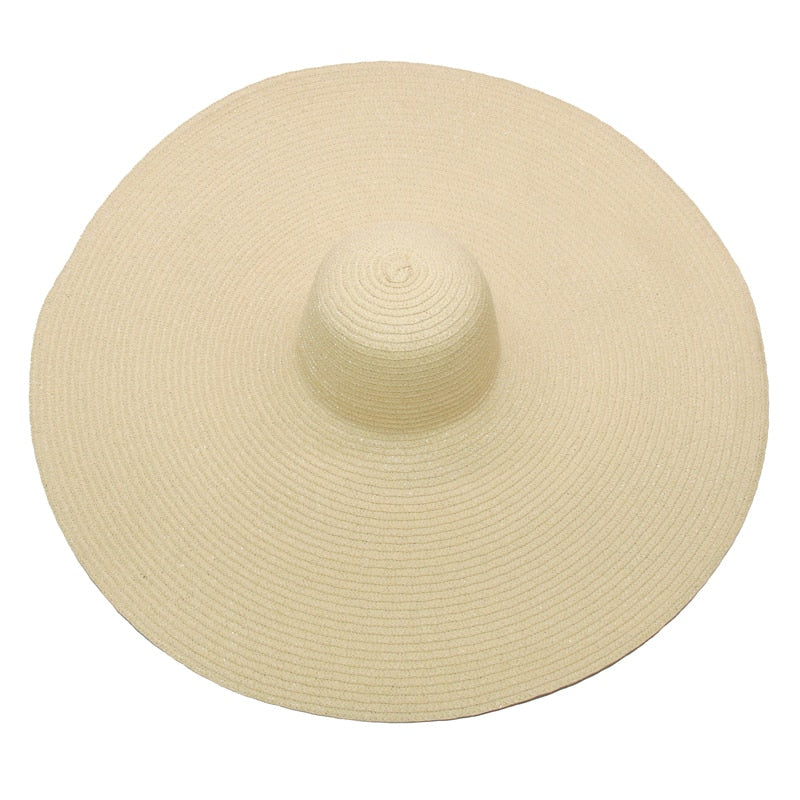 Foldable Women's Oversized Beach Hat - Top Boho
