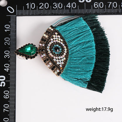 Boho Evil Eye Dangle Earrings