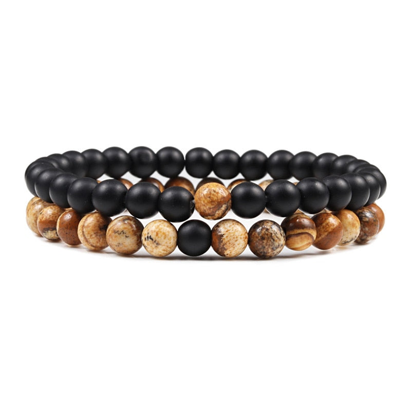 Boho Natural Lava Stone Beaded Bracelets - Top Boho