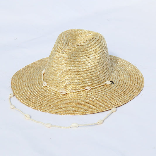 Boho Seashells Beaded Chain Hat - Top Boho