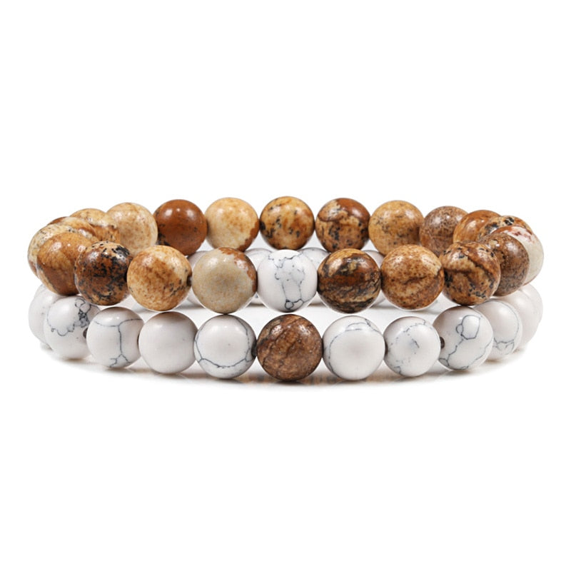 Boho Natural Lava Stone Beaded Bracelets - Top Boho