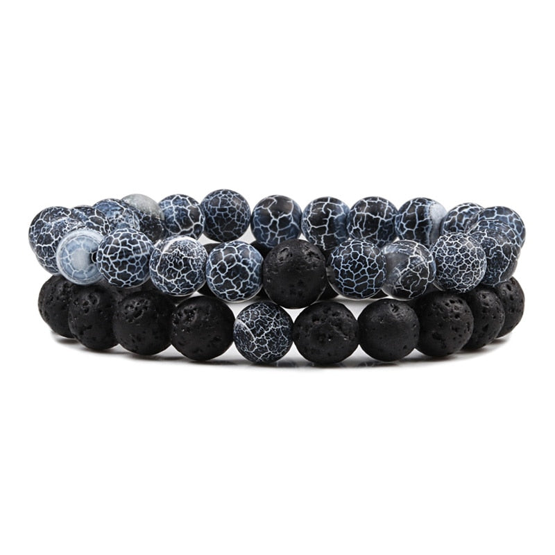 Boho Natural Lava Stone Beaded Bracelets - Top Boho