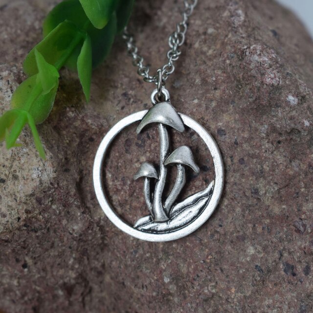 Mushroom Planet Pendant Necklace - Top Boho