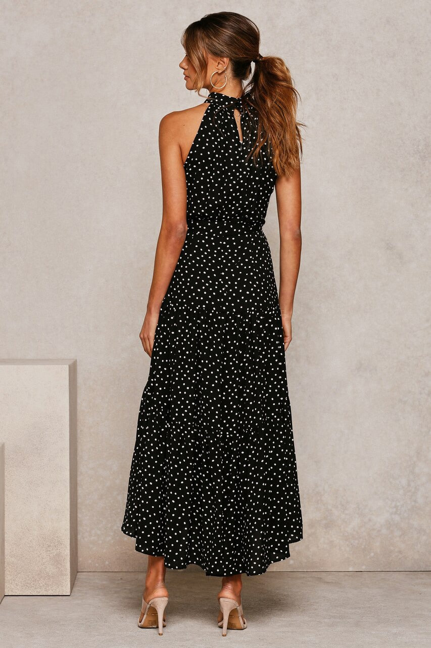 Boho Chic Halter Maxi Dress - Top Boho
