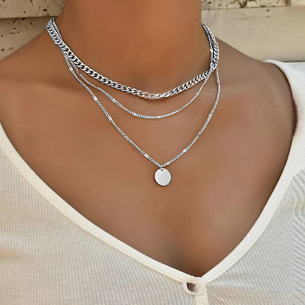 Boho Chic Layered Chain Necklace - Top Boho