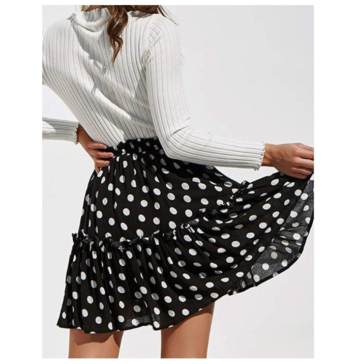 Boho Ruffled Pattern Short Skirts - Top Boho