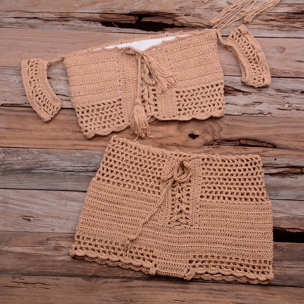 Crochet Boho Bikini Set - Top Boho