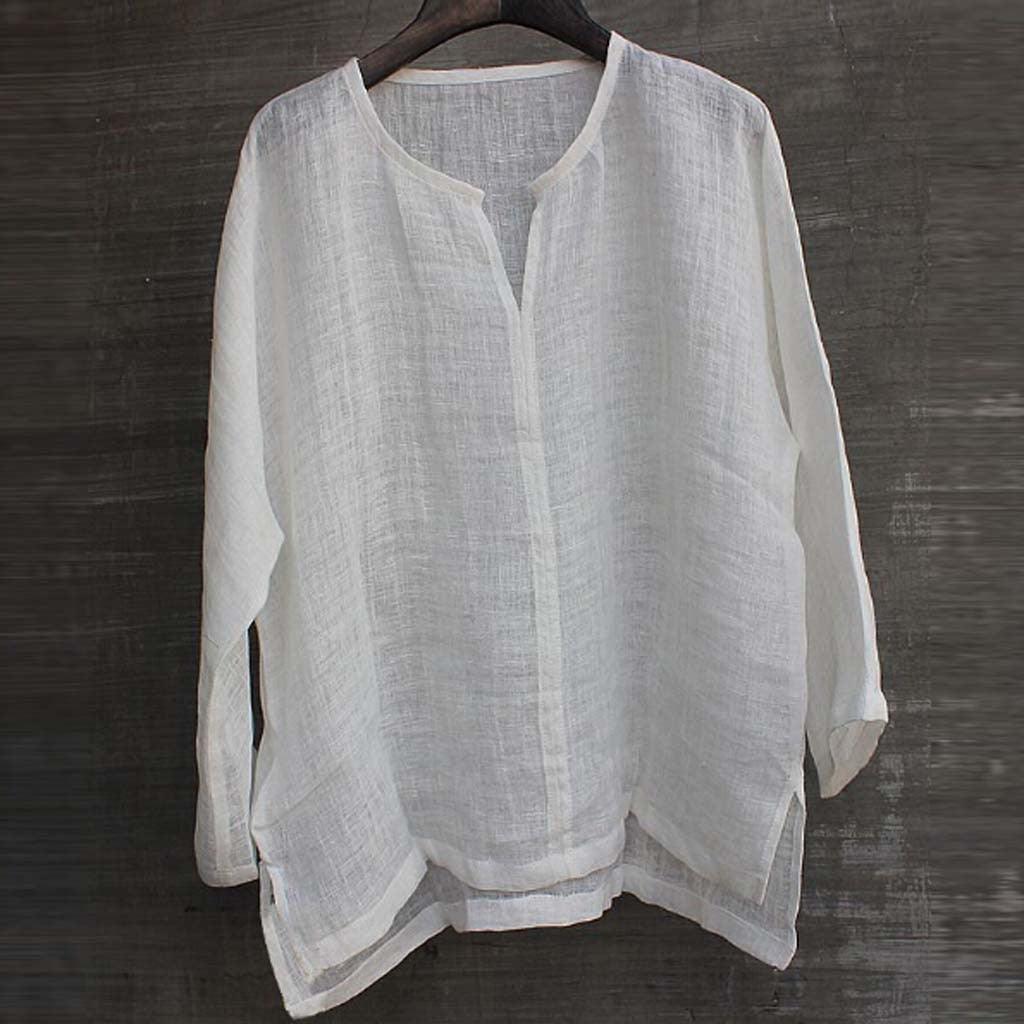 Boho Chic Loose Linen Shirts - Top Boho