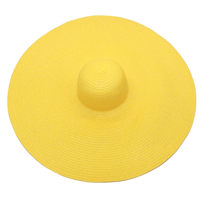 Foldable Women's Oversized Beach Hat - Top Boho